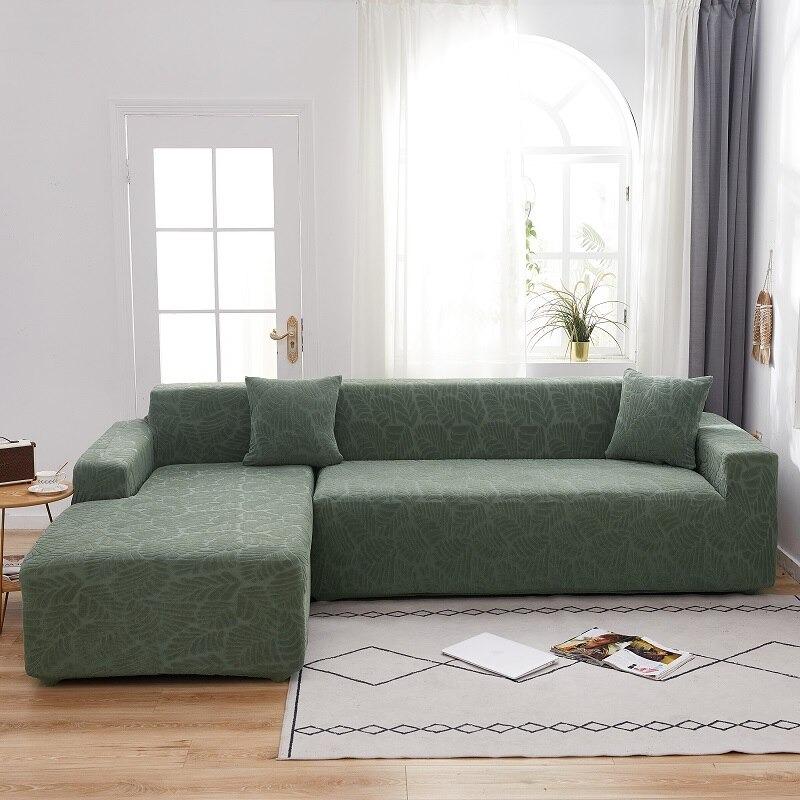 3D Luxury Leaves Embossed Jacquard Sofa Covers (WATER REPELLENT) - Hika home