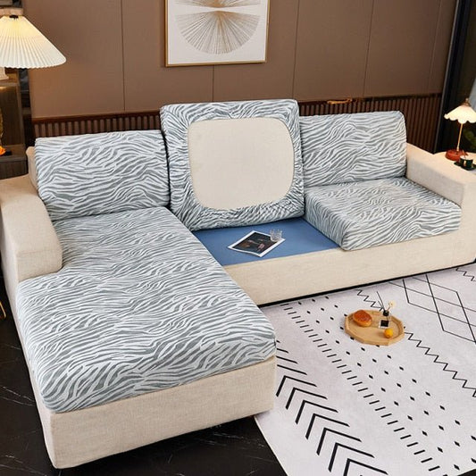 "ENLARGE SIZE "Premium 3D Embossed Jacquard Sofa Seat Slipcovers - Hika home