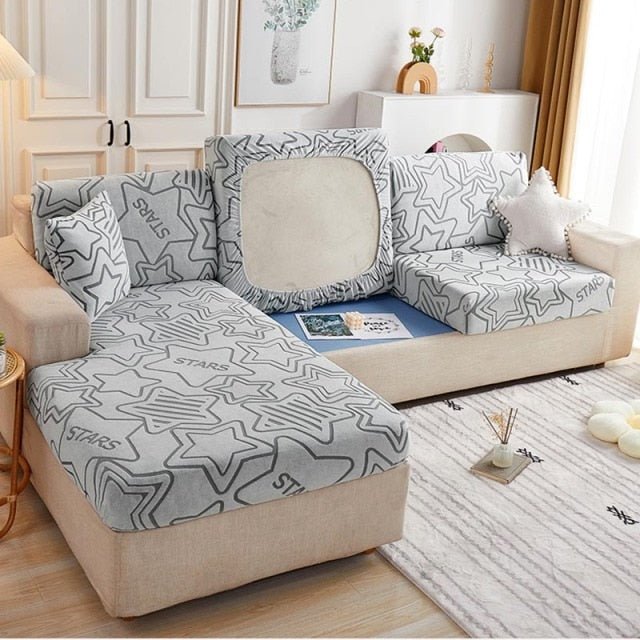 "ENLARGE SIZE "Premium 3D Embossed Jacquard Sofa Seat Slipcovers - Hika home
