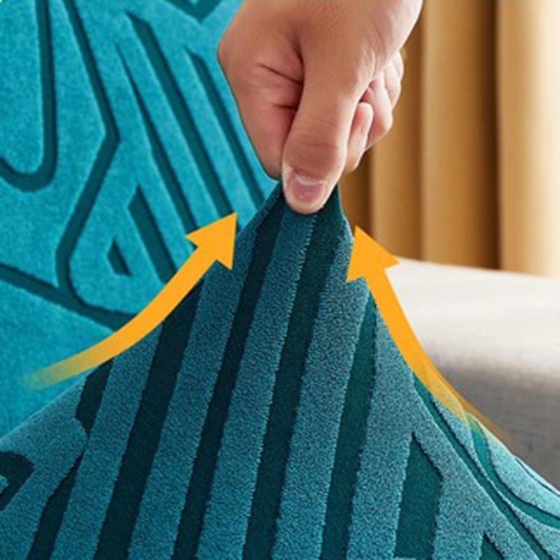 "ENLARGE SIZE "Premium 3D Embossed Jacquard Sofa Seat Slipcovers - Hika home