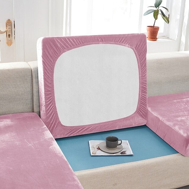 "ENLARGE SIZE"Premium Velvet Sofa Seat Slipcovers (Velvet) - Hika home