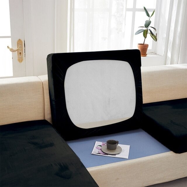 "ENLARGE SIZE"Premium Velvet Sofa Seat Slipcovers (Velvet) - Hika home