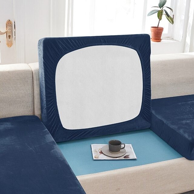 "ENLARGE SIZE"Premium Velvet Sofa Seat Slipcovers (Velvet) - Hika home