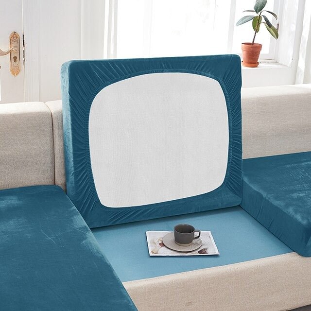 "ENLARGE SIZE"Premium Velvet Sofa Seat Slipcovers (Velvet) - Hika home
