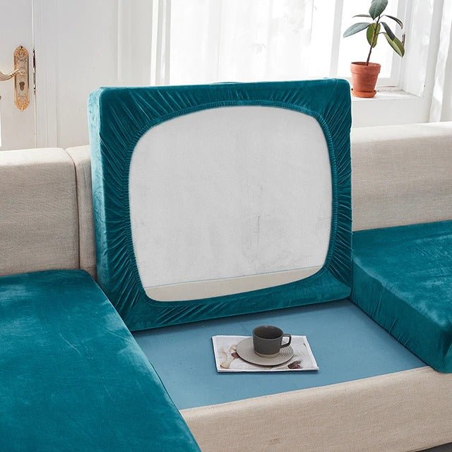 "ENLARGE SIZE"Premium Velvet Sofa Seat Slipcovers (Velvet) - Hika home