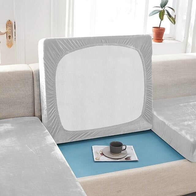 "ENLARGE SIZE"Premium Velvet Sofa Seat Slipcovers (Velvet) - Hika home