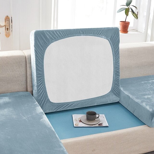 "ENLARGE SIZE"Premium Velvet Sofa Seat Slipcovers (Velvet) - Hika home