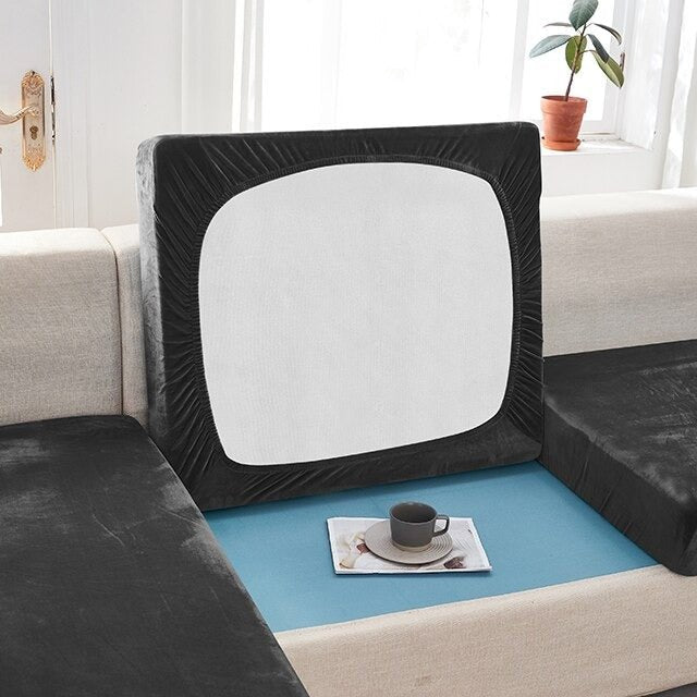 "ENLARGE SIZE"Premium Velvet Sofa Seat Slipcovers (Velvet) - Hika home