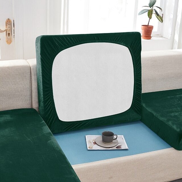 "ENLARGE SIZE"Premium Velvet Sofa Seat Slipcovers (Velvet) - Hika home