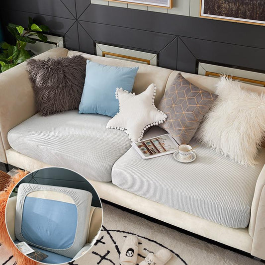 "ENLARGED SIZE"Standard Solid Color Sofa Seat Covers (Polar Fleece) - Hika home