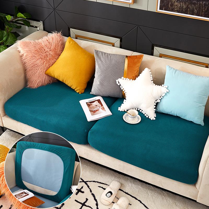 "ENLARGED SIZE"Standard Solid Color Sofa Seat Covers (Polar Fleece) - Hika home