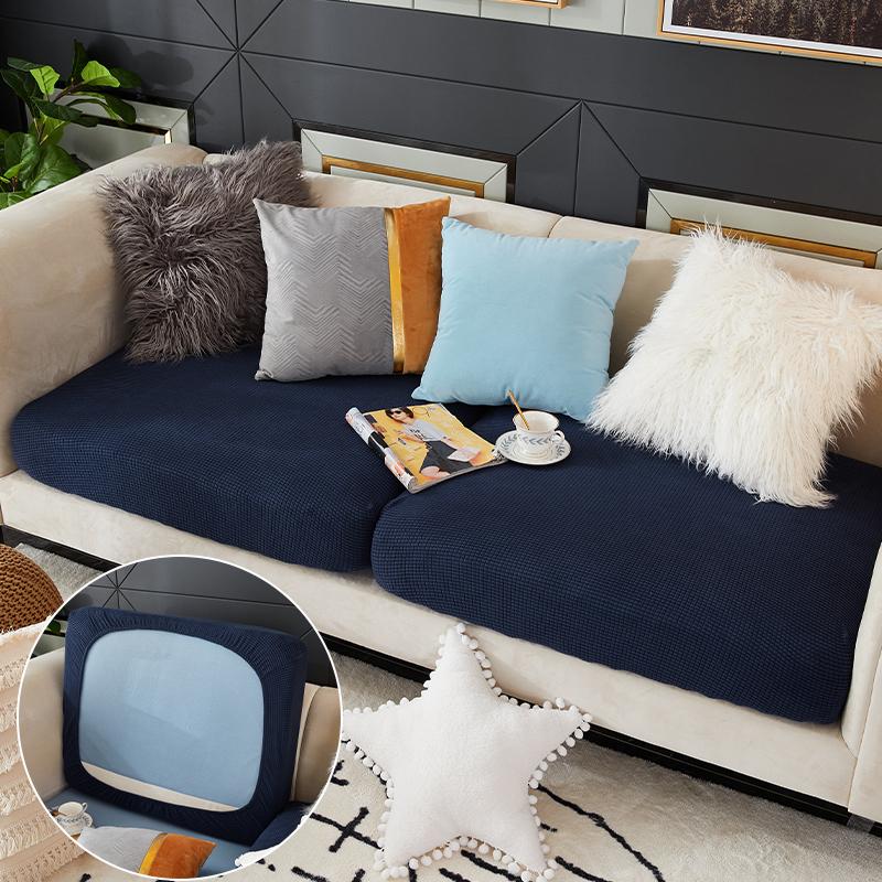 "ENLARGED SIZE"Standard Solid Color Sofa Seat Covers (Polar Fleece) - Hika home