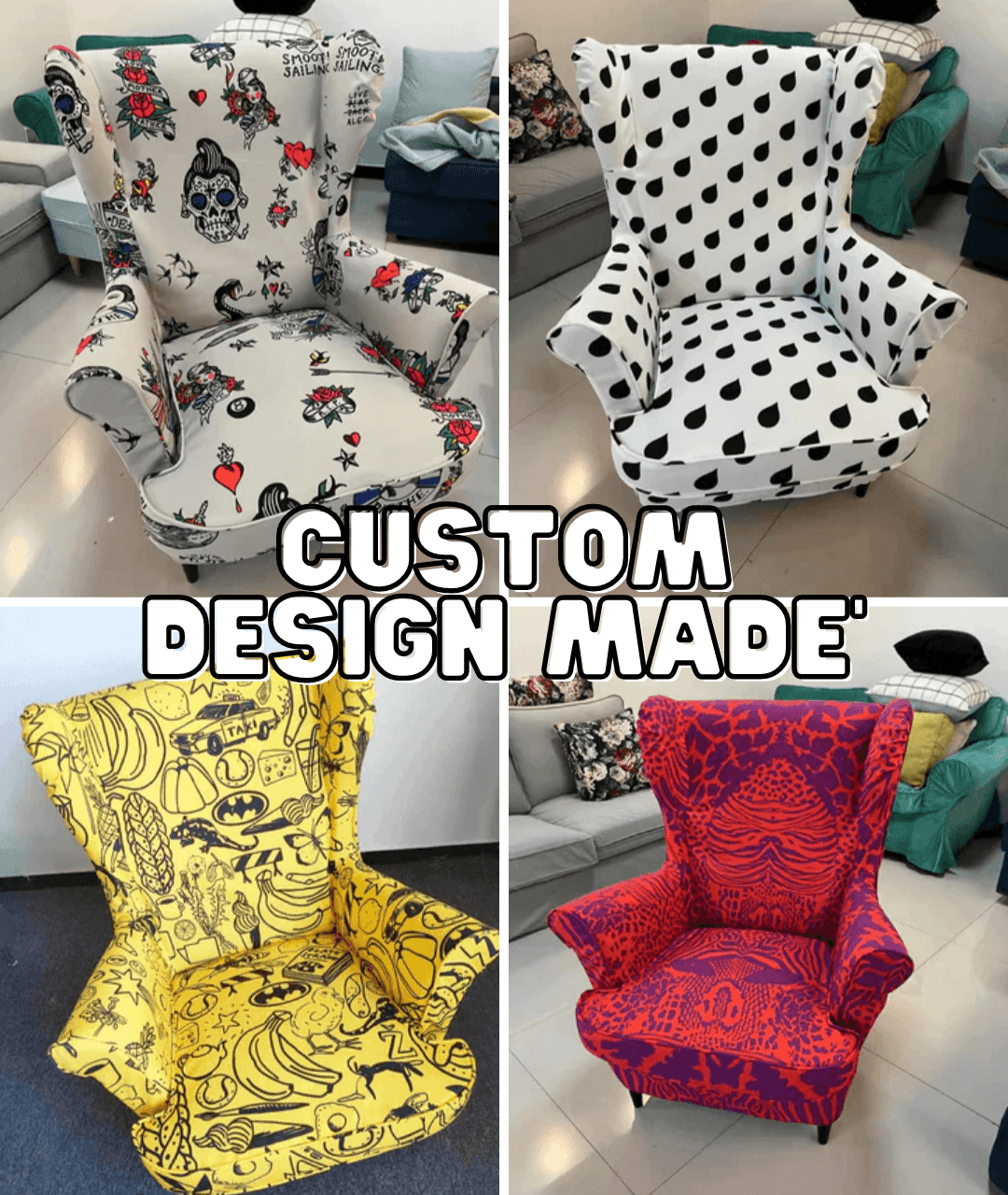 IKEA STRANDMON Wing Chair Covers - Hika home