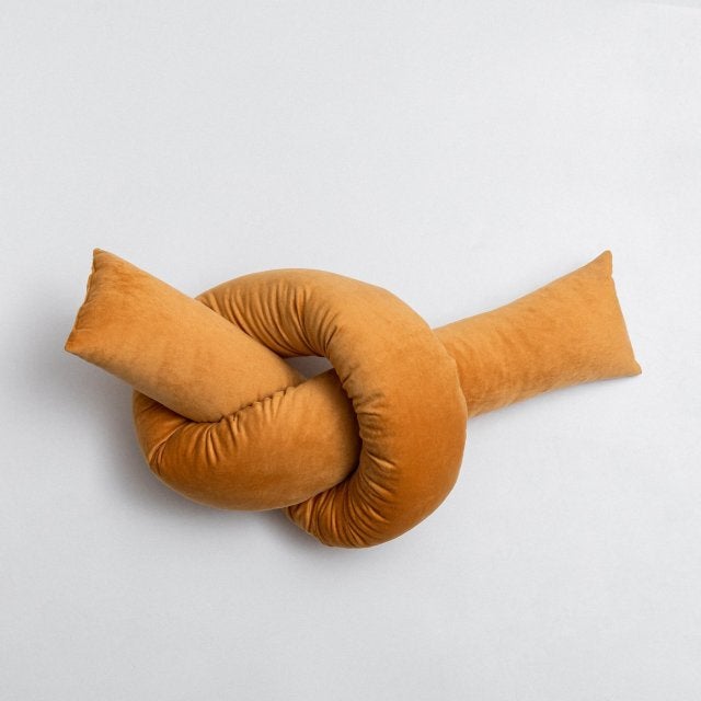 Nordic Velvet Pillow Wave Knot Cushion - Hika home