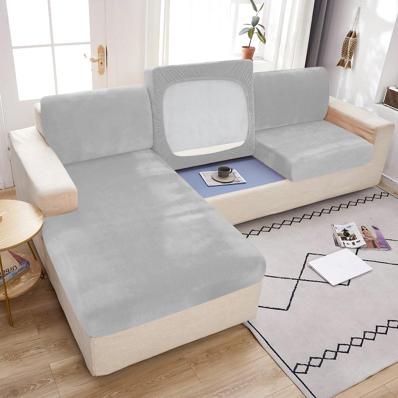 "NORMAL SIZE"Premium Velvet Sofa Seat Slipcovers (Velvet) - Hika home