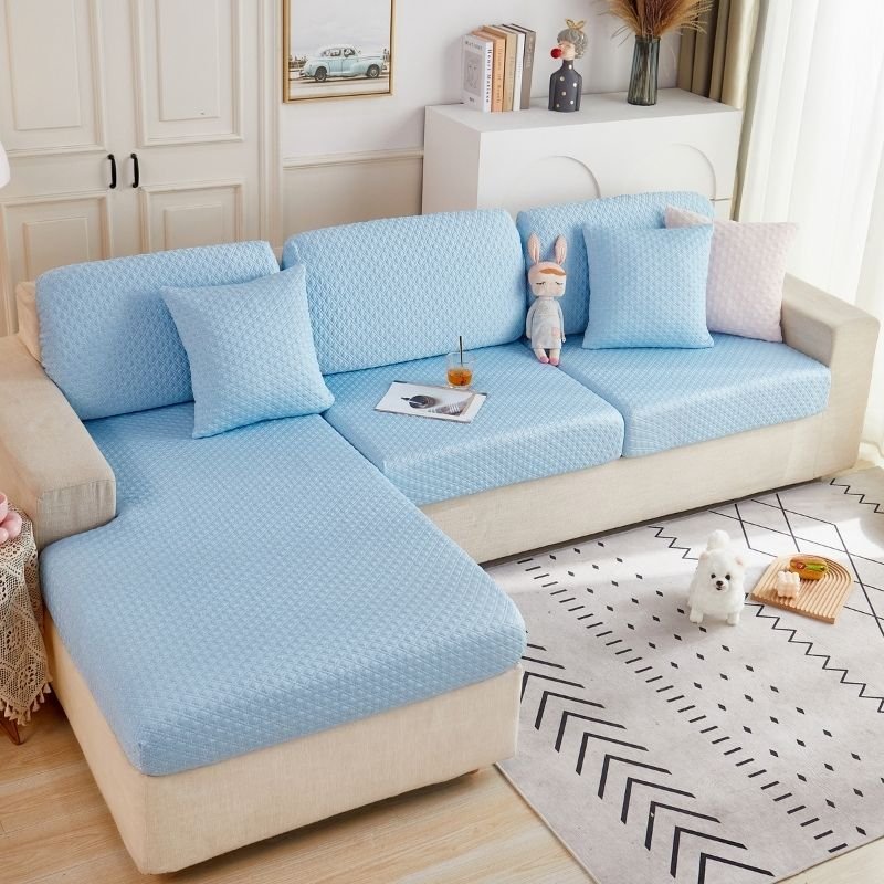Premium 3D Ice Silk Bubble SOFA Covers - Hika home
