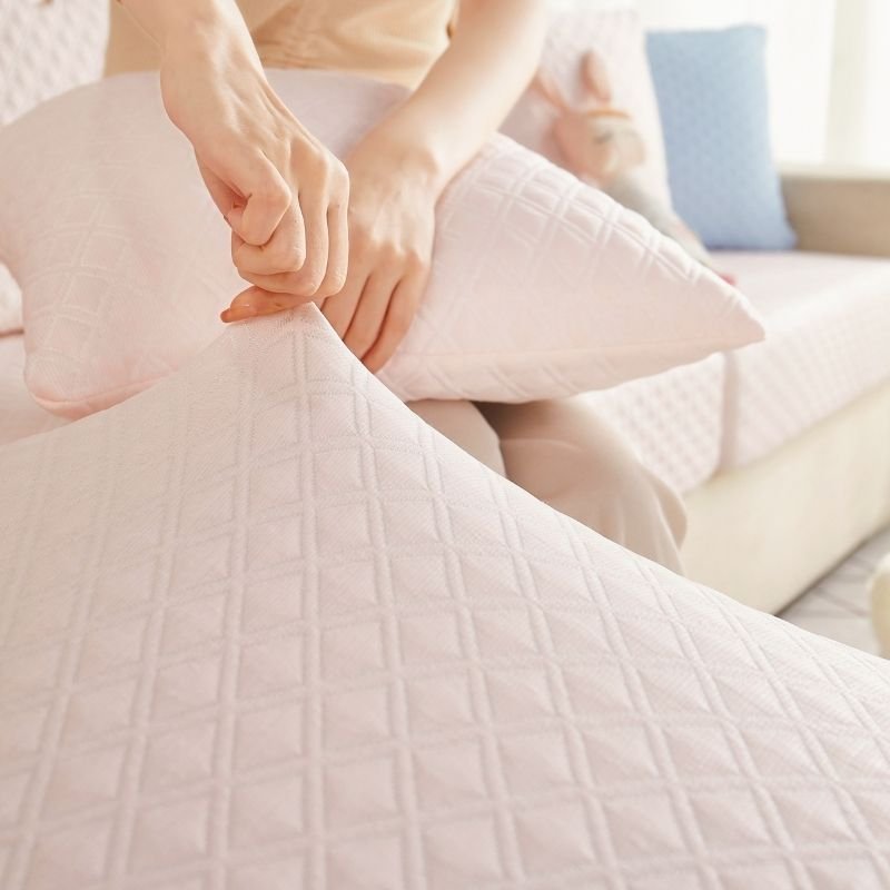 Premium 3D Ice Silk Bubble SOFA Covers - Hika home