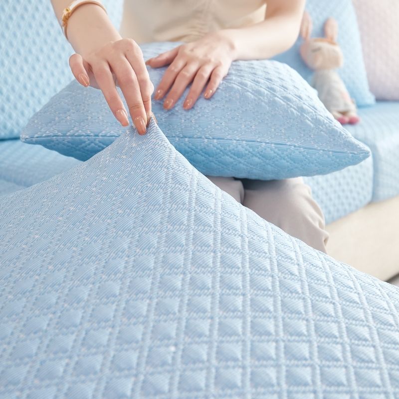 Premium 3D Ice Silk Bubble SOFA Covers - Hika home