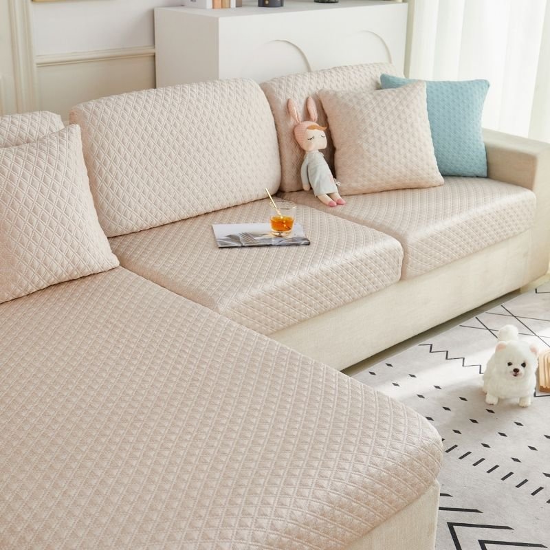Premium 3D Ice Silk Bubble SOFA Covers - Hika home