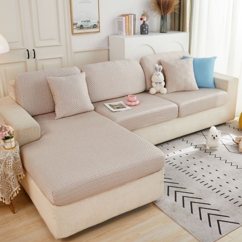 Premium 3D Ice Silk Small Bubble SOFA Covers - Hika home