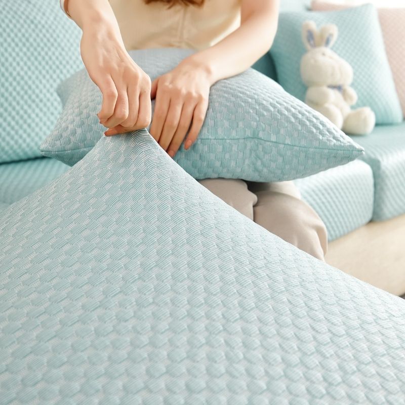 Premium 3D Ice Silk Small Bubble SOFA Covers - Hika home