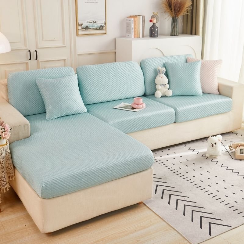 Premium 3D Ice Silk Small Bubble SOFA Covers - Hika home