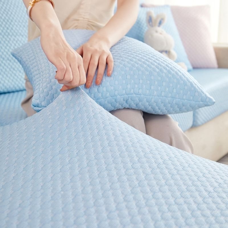 Premium 3D Ice Silk Small Bubble SOFA Covers - Hika home