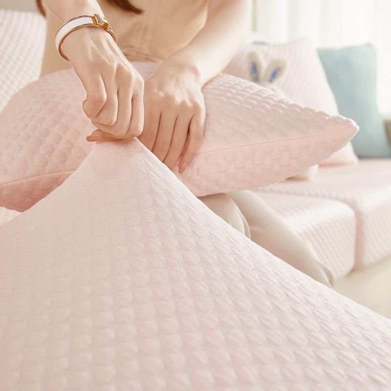 Premium 3D Ice Silk Small Bubble SOFA Covers - Hika home