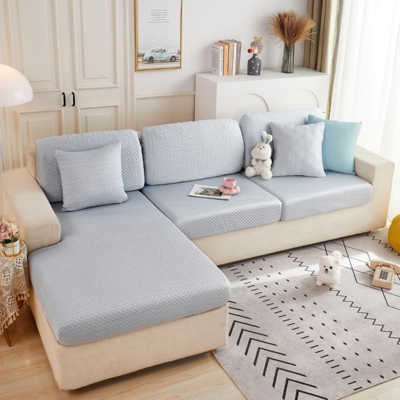 Premium 3D Ice Silk Small Bubble SOFA Covers - Hika home