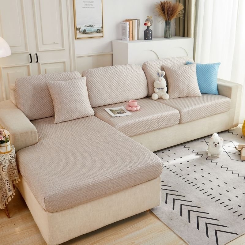 Premium 3D Ice Silk Small Bubble SOFA Covers - Hika home