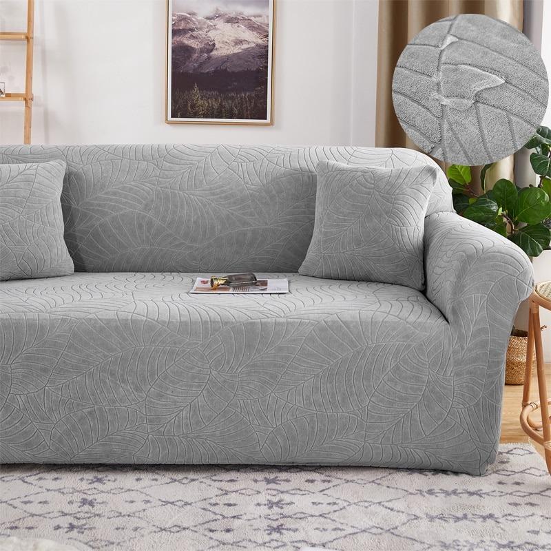 Premium Jacquard Solid printed Sofa Covers (WATER REPELLENT) - Hika home