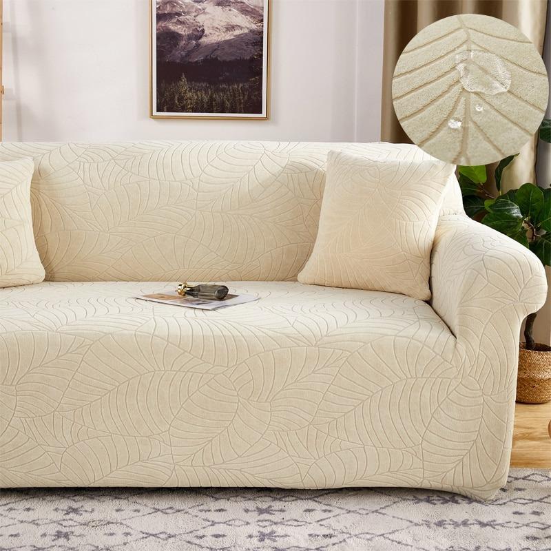 Premium Jacquard Solid printed Sofa Covers (WATER REPELLENT) - Hika home