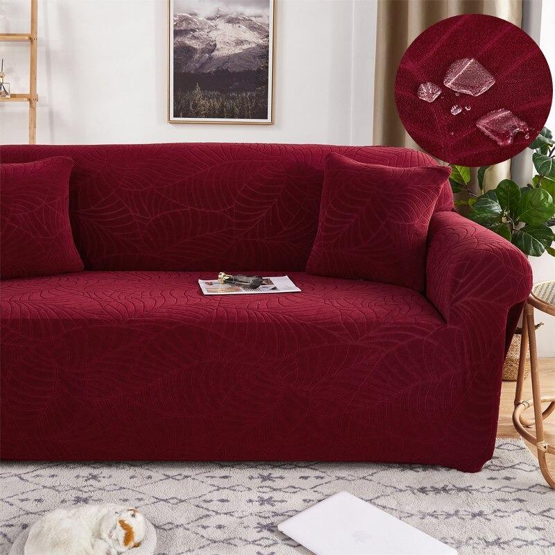 Premium Jacquard Solid printed Sofa Covers (WATER REPELLENT) - Hika home