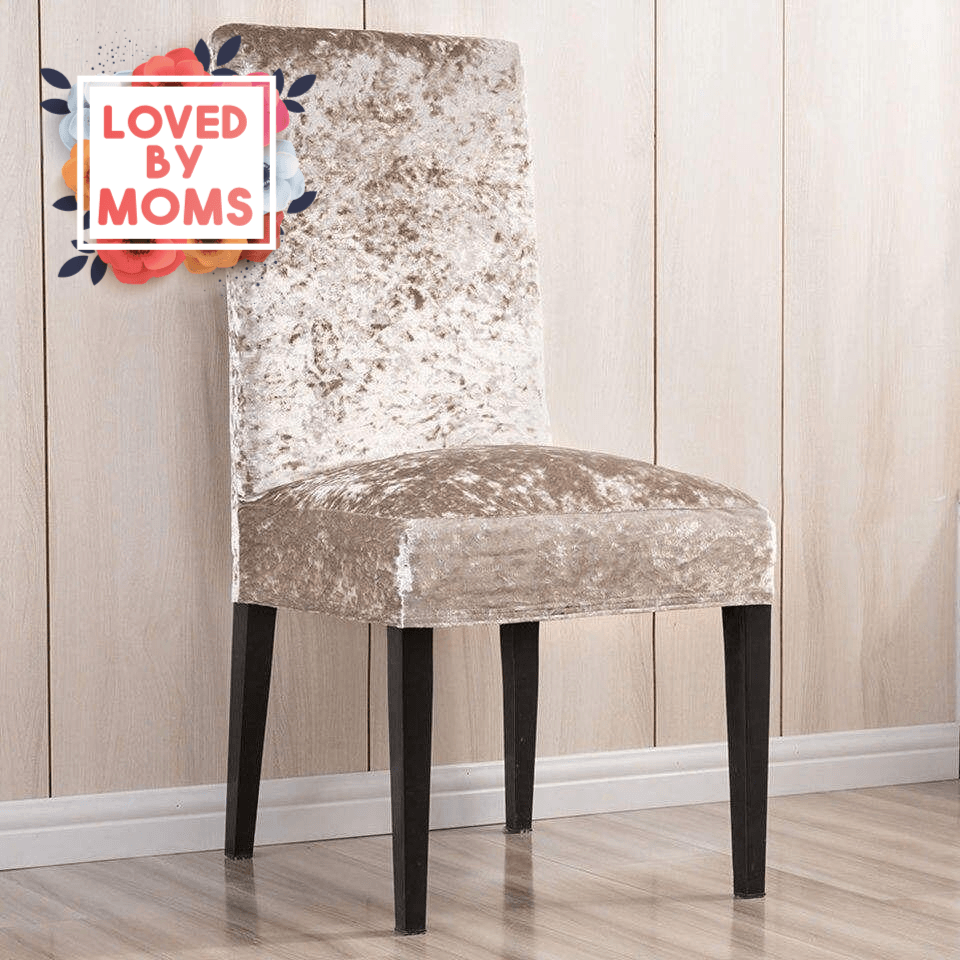Shiny Velvet Dining Chair Covers (Super Soft) - Hika home