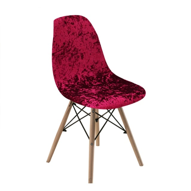 Shiny Velvet Dining Chair Covers (Super Soft) - Hika home