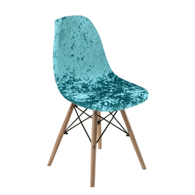 Shiny Velvet Dining Chair Covers (Super Soft) - Hika home