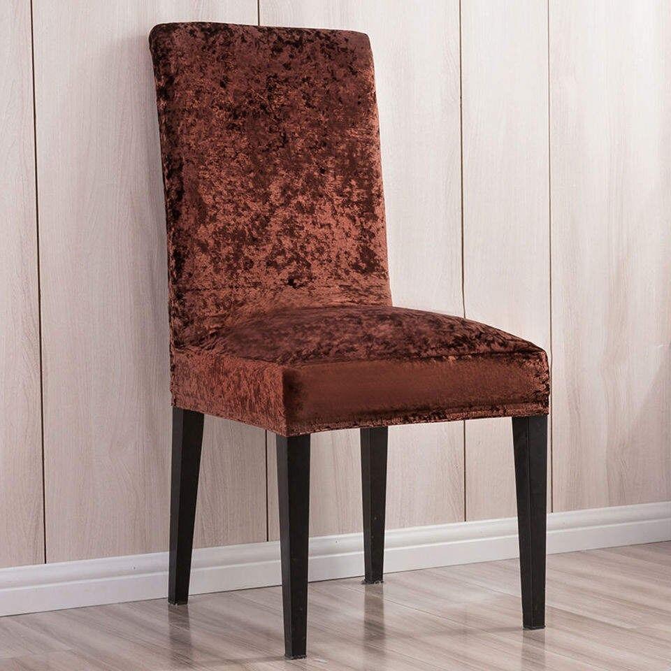 Shiny Velvet Dining Chair Covers (Super Soft) - Hika home