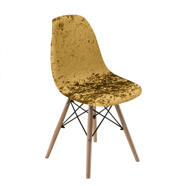 Shiny Velvet Dining Chair Covers (Super Soft) - Hika home