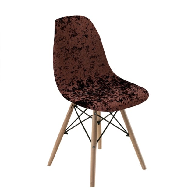 Shiny Velvet Dining Chair Covers (Super Soft) - Hika home