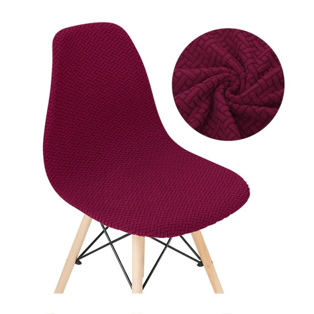 Solid Colors Velvet Soft Fabric Seat Cover Elastic Removable Washable Shell Armless Chair Covers For Home Hotel Banquet - Hika home