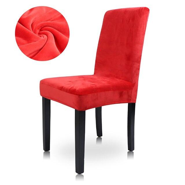 Standard Velvet Dining Chair Covers (Plush) - Hika home
