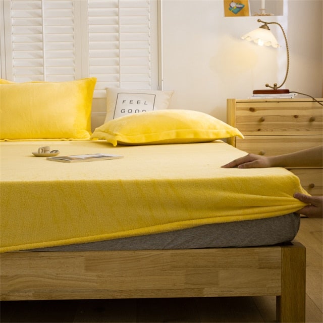 Winter Fleece Mattress Cover - Hika home