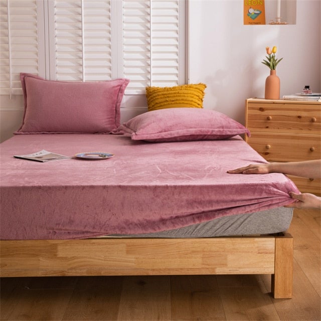 Winter Fleece Mattress Cover - Hika home