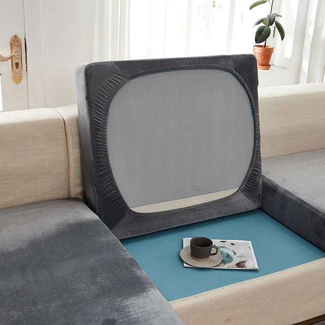 "ENLARGE SIZE"Premium Velvet Sofa Seat Slipcovers (Velvet) - Hika home