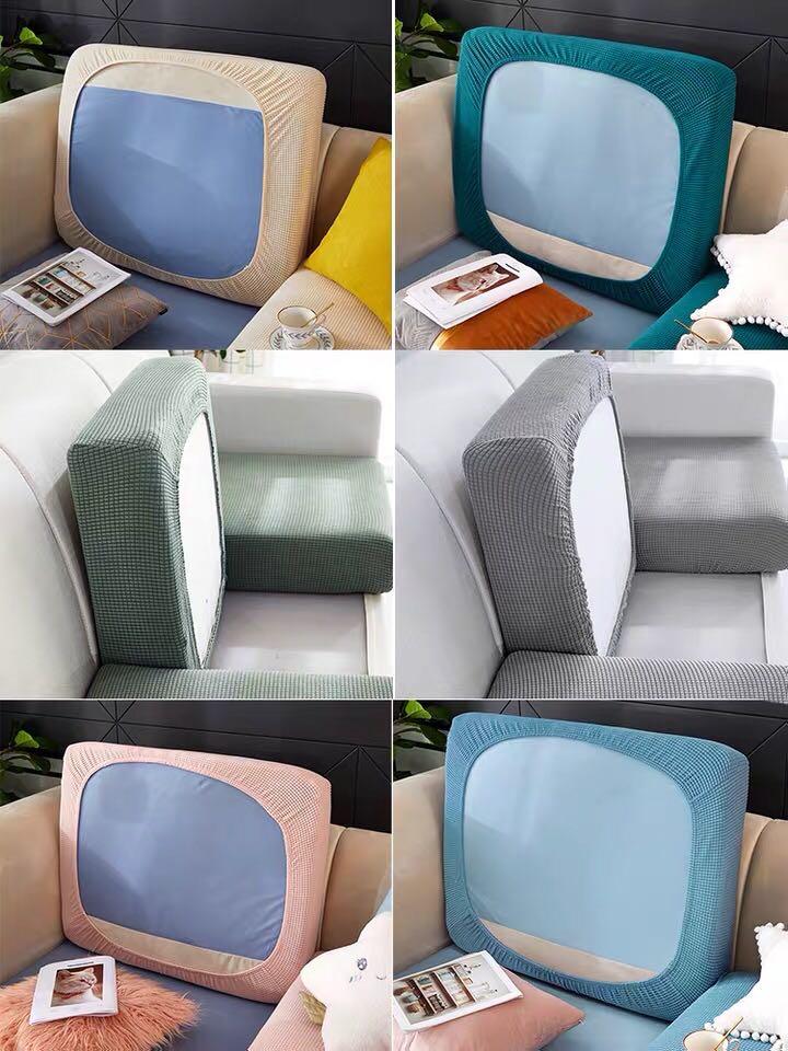 "ENLARGED SIZE"Standard Solid Color Sofa Seat Covers (Polar Fleece) - Hika home