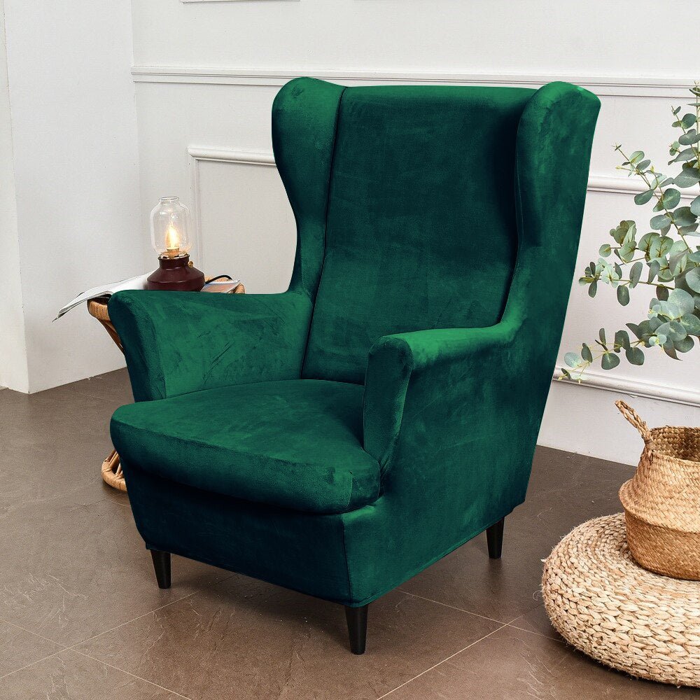 Green wingback 2025 chair ikea