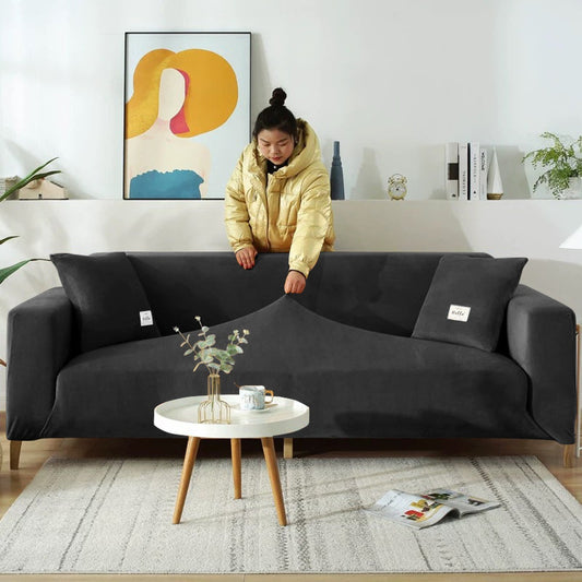 Premium Velvet Plush Sofa Slipcover