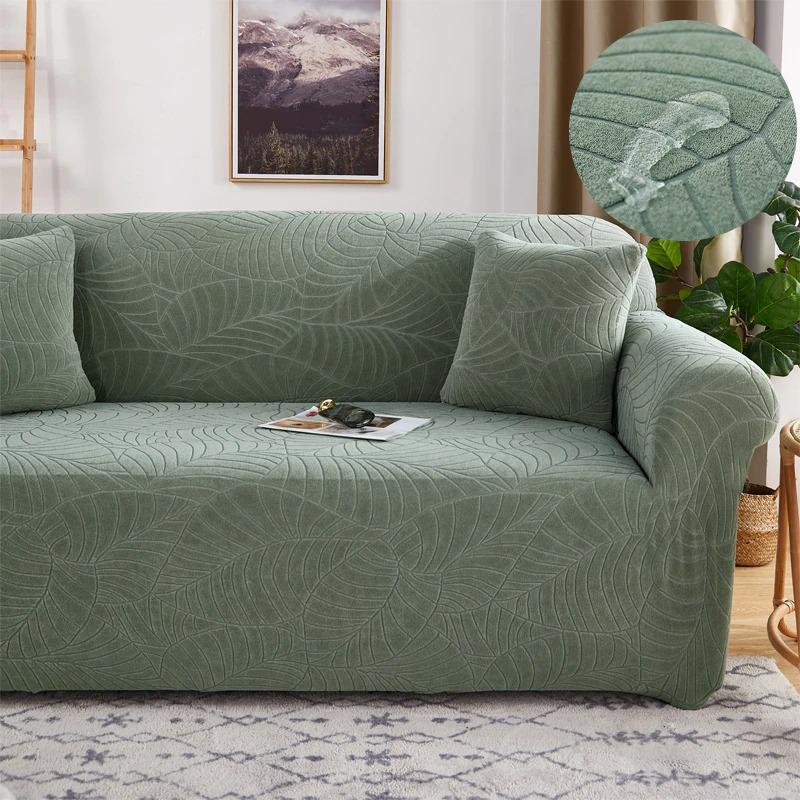 Premium Jacquard Solid printed Sofa Covers (WATER REPELLENT) - Hika home