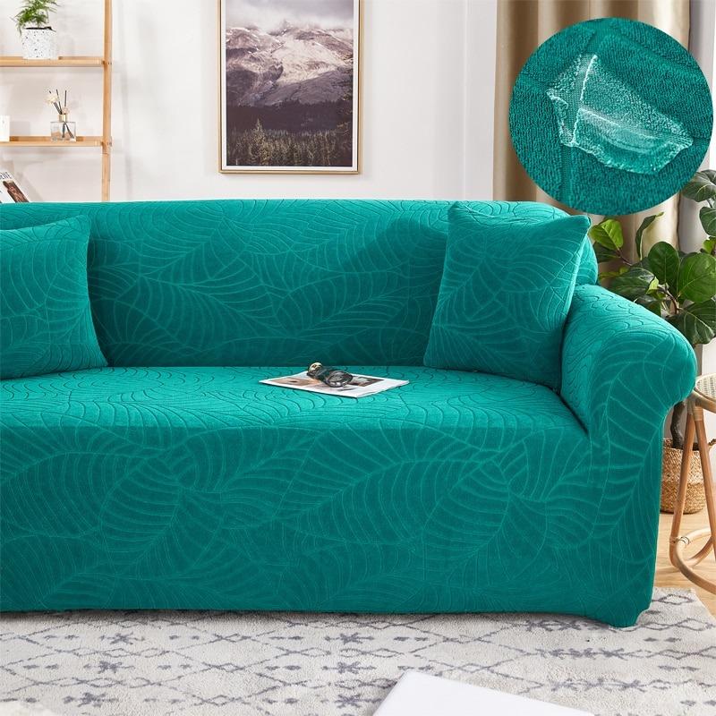 Premium Jacquard Solid printed Sofa Covers (WATER REPELLENT) - Hika home